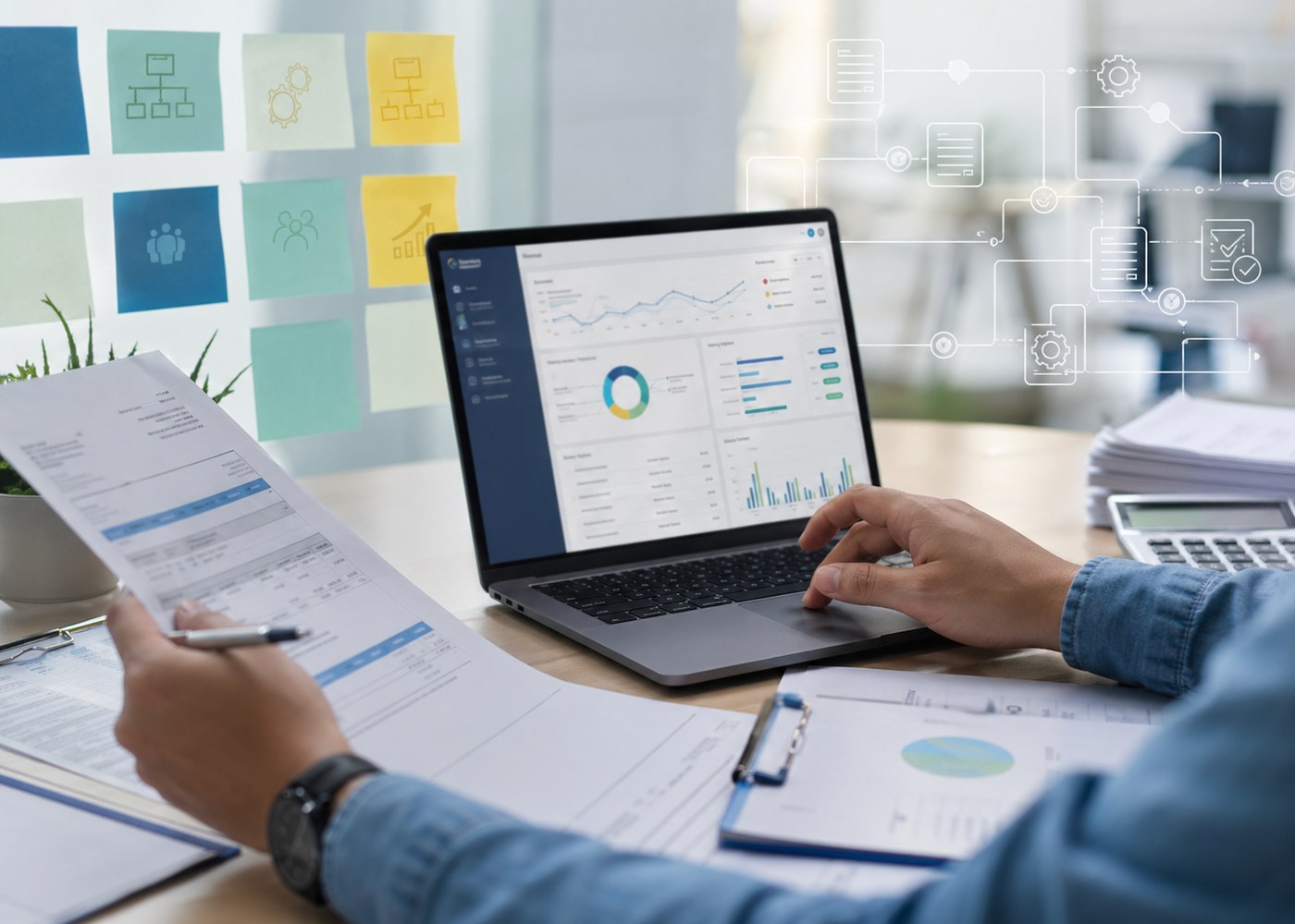 請求書処理と業務自動化のイメージ